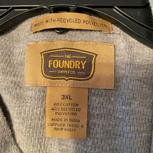The Foundry Supply Co. Men's Grey Sweater